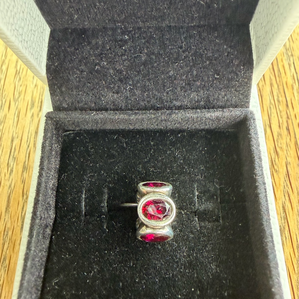 RETIRED Pandora Red Oval Lights Charm #790311SRU